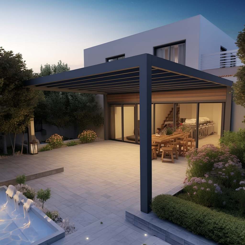 <b>BİOKLİMATİK PERGOLA</b> SİSTEMLERİ